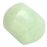 Cuenta barroca irregular de resina translúcida 22x17 mm - Liquen jaspeado x1|raw }}