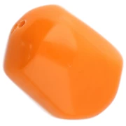 Perla barroca irregular en resina opaca 22x17 mm - Naranja x1