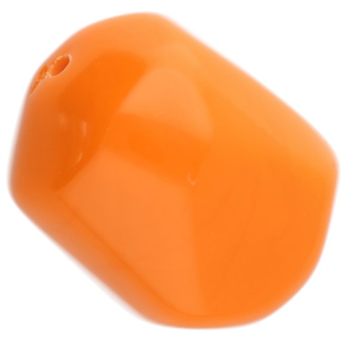 Perla barroca irregular en resina opaca 22x17 mm - Naranja x1
