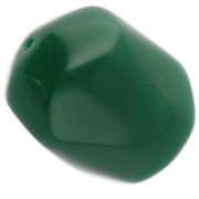 Perla barroca irregular en resina opaca 22x17 mm - Verde esmeralda x1
