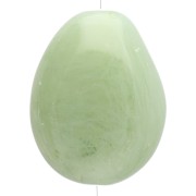 Cuenta plana irregular de resina translúcida 25x20 mm - Liquen jaspeado x1