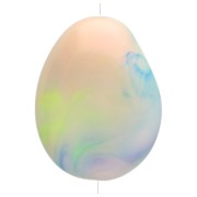 Cuenta plana irregular de resina opaca 22x17 mm - Perla multicolor jaspeada x1|raw }}