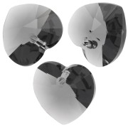 Corazón PureCrystal 6228 14,4x14 mm Graphite x1