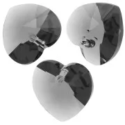 Corazón PureCrystal 6228 14,4x14 mm Graphite x1