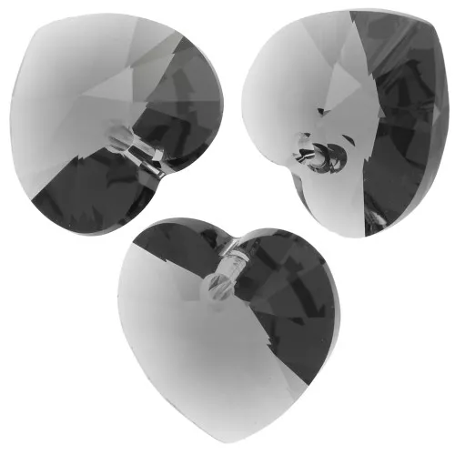 Corazón PureCrystal 6228 14,4x14 mm Graphite x1