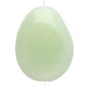 Cuentas - Perle plate irrégulière en résine translucide 22x17 mm - Lichen marbré x1 Perle plate irrégulière en résine translucide 22x17 mm - Lichen marbré x1