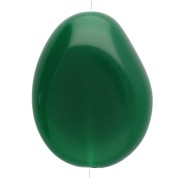 Cuenta de resina opaca irregular plana 22x17 mm - Verde esmeralda x1|raw }}