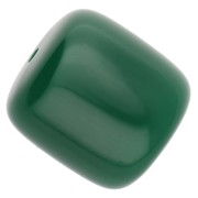 Cuentas de tubo de resina opaca 16x14 mm - Verde esmeralda x4|raw }}