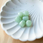 Cuentas de tubo de resina translúcida 12x11 mm - Liquen jaspeado x6