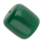 Cuentas de tubo de resina opaca 12x11 mm - Verde esmeralda x6|raw }}