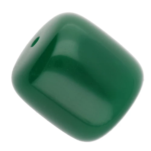 Cuentas de tubo de resina opaca 12x11 mm - Verde esmeralda x6