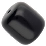 Cuentas de tubo de resina opaca 12x11 mm - Negro x6|raw }}