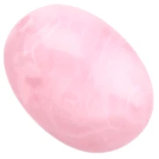 Cuenta con forma de oliva 21x15 mm en resina translúcida - Rosa claro jaspeado x1