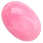 Cuenta con forma de oliva 21x15 mm en resina translúcida - Rosa oscuro jaspeado x1|raw }}