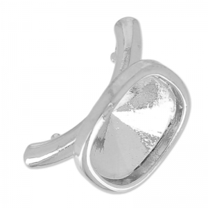 Cierre anillo soporte cab  4470 12mm para cordón vacío 4mm rodiado