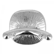 Cierre anillo soporte cab  4470 12mm para cordón vacío 4mm rodiado