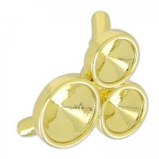 Cierre anillo soporte cabuchón 1122 para cordón vacío 4mm dorado|raw }}