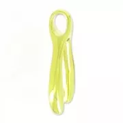 Colgante hueso de los deseos 19 mm de Plata 925 dorado x1