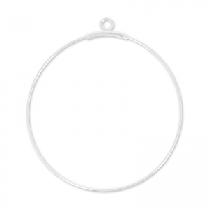 Separadores criollas para decorar 40 mm Plata 925 x2