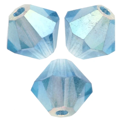 Preciosa cuenta rondelle - Cuenta 6 mm - Malibu Blue x12