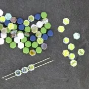 Honeycomb 6 mm Pastel Cream x20