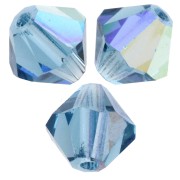 Preciosa cuenta rondelle 5 mm - Malibu Blue AB 2X x12|raw }}