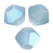 Preciosa cuentas rondelle - Cuenta rondelle 3 mm - Azul Malibú AB Mate x30