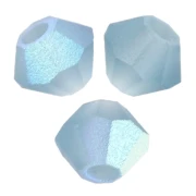 Preciosa cuentas rondelle - Cuenta rondelle 3 mm - Azul Malibú AB Mate x30