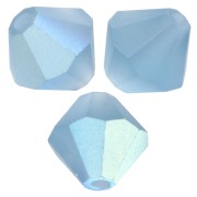 Preciosa rondelle cuentas - Cuenta 6 mm - Azul Malibu AB Mate x12|raw }}
