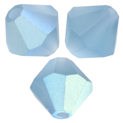 Preciosa rondelle cuentas - Cuenta 6 mm - Azul Malibu AB Mate x12