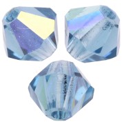 Preciosa rondelle cuentas - Cuenta 4 mm - Malibu Blue AB 2X x30|raw }}