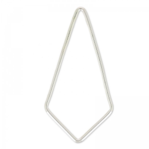 Separador rombo 35 mm Plata 925 x1