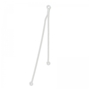 Separadores cadenitas serpentina 5/7 cm de Plata 925 x2