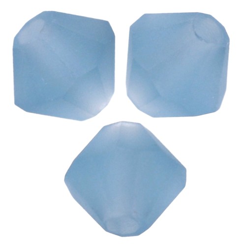 Preciosa cuenta rondelle - Cuenta 4 mm - Azul Malibu Mate x30