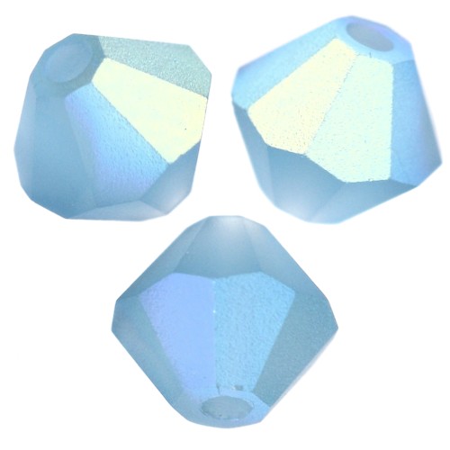 Preciosa cuenta rondelle 5 mm - Azul Malibú AB Mate x12