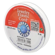 Cordón elástico Stretch Magic de 0,5 mm - Negro x5m