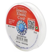 Cordón elástico Stretch Magic de 0,7 mm - Transparente x5m|raw }}