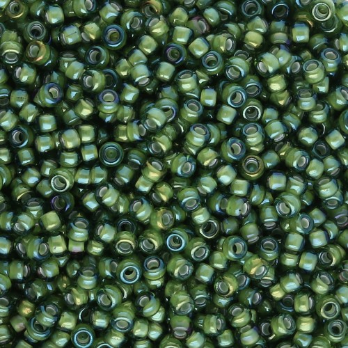 Rocaille Miyuki 11/0 3764 - Fancy Lined Suave Chartreuse Verde x8g