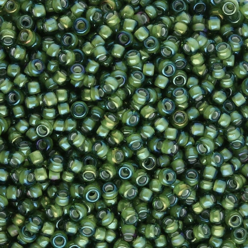 Rocaille Miyuki 11/0 3764 - Fancy Lined Suave Chartreuse Verde x8g