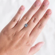 Aguamarina rectángulo 6.7x5.9 mm - 1.30 cts