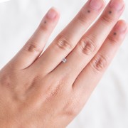 Aguamarina cuadrada 2.9x2.8 mm - 0.30 cts