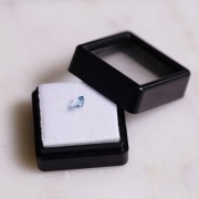 Aguamarina cojín 4.5x4.3 mm - 0.45 cts