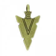 Colgantepunta de flecha 30 mm bronce  x1