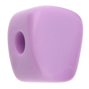 lila - Perle cube irrégulier 15x13 mm en résine opaque - Lilas x1 Perle cube irrégulier 15x13 mm en résine opaque - Lilas x1
