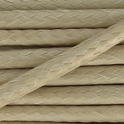 Cordón polyester estilo piel de serpiente 2 mm Beige x2m