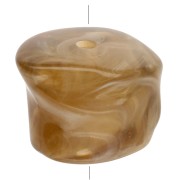 Cuentas acrílicas transparentes irregulares 16x20 mm - Marrón claro jaspeado x4|raw }}