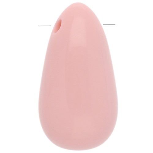 Colgante acrílico pera 33x18 mm - Rosa claro x1