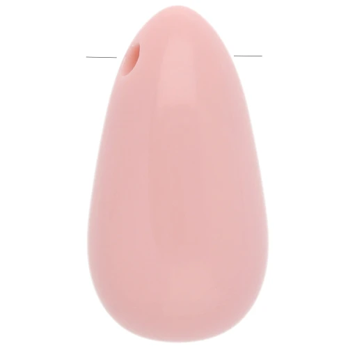 Colgante acrílico pera 33x18 mm - Rosa claro x1
