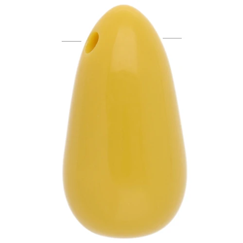 Colgante acrílico pera 33x18 mm - Mostaza x1
