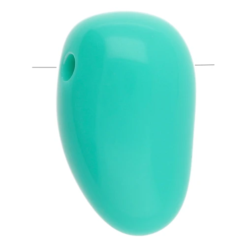 Colgante acrílico daga 24x14 mm - Turquesa x1